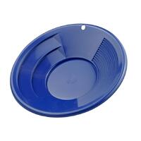 BJK IMPORTS 8” Plastic Gold Pan with Dual Riffles GP8 (Blue)