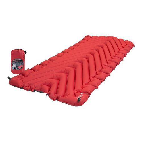 KLYMIT Insulated Static V Luxe Red/Charcoal Ultra-Lite XL Size Sleeping Pad