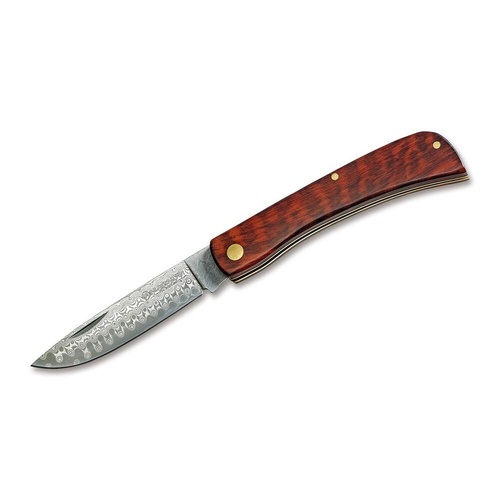 Magnum By Boker Snakewood Rangebuster Damascus Folding Knife