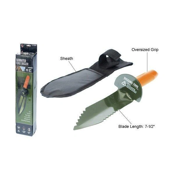 BKJ IMPORTS 12" Serrated Edge Digger for Gold Prospecting