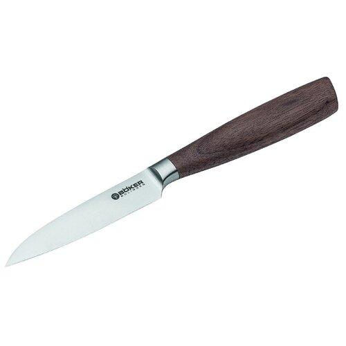 BOKER CORE 9CM Vegetable Paring Knife Walnut Handle Fixed Blade Knife 130715