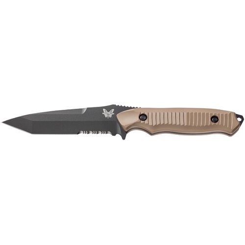 BENCHMADE TANTO NIMRAVUS, FB MOLLE SHTH 141 (Sandstone / Serrated)