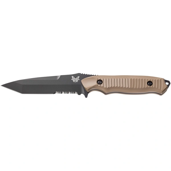 BENCHMADE TANTO NIMRAVUS, FB MOLLE SHTH 141 (Sandstone / Serrated)