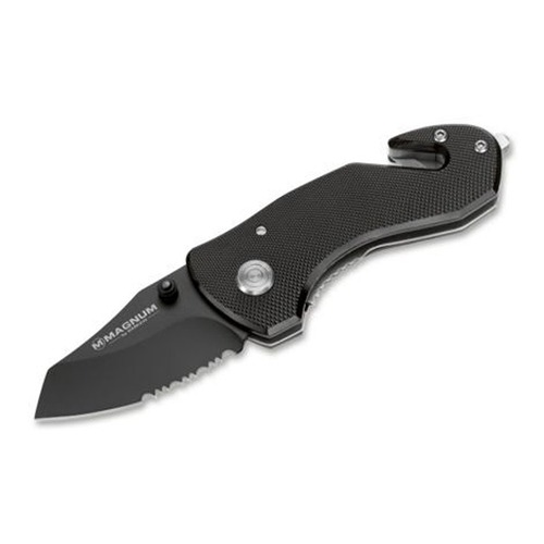 Magnum Black Rescue Folding Knife 152-MB01MB456