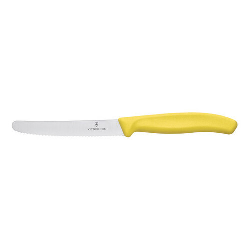 Victorinox Yellow Serrated Knife 6.7836.L118