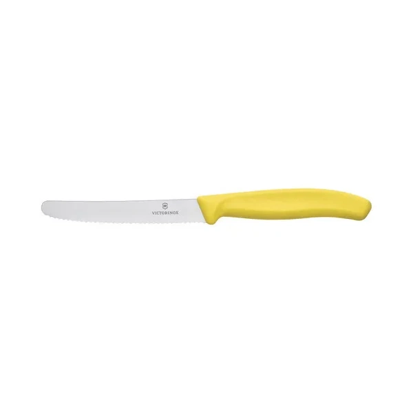 Victorinox Yellow Serrated Knife 6.7836.L118