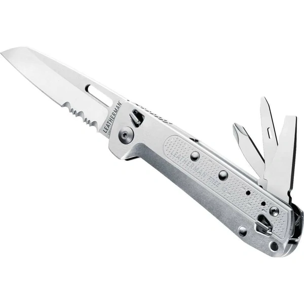 LEATHERMAN FREE K2X SILVER MULTIPURPOSE FOLDING KNIFE YL832654