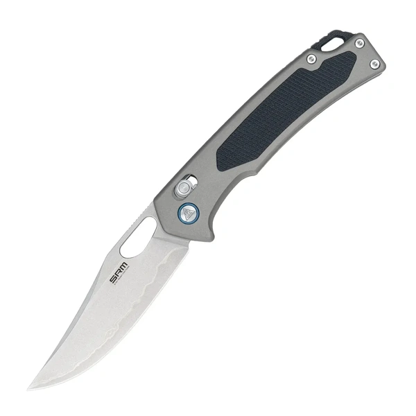 9203-AK Lam 140Cr Powder Stainless Steel blade, Aluminum+ black G10 inlay handle, Ambi Clip, Ambi Lock