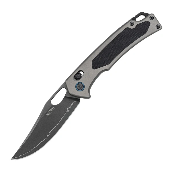 9203-AK2 Lam 140Cr Powder Stainless Steel blade, Aluminum+ black G10 inlay handle, Ambi Clip, Ambi Lock