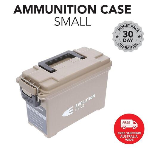 EVOLUTION GEAR Small Ammunition Box Weatherproof Ammo Case / Dry Box (Desert Tan)