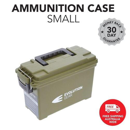 EVOLUTION GEAR Small Ammunition Box Weatherproof Ammo Case / Dry Box (Olive Drab)