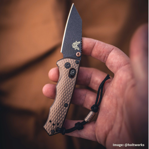 Benchmade Immunity Lanyard With Bead, Rose Gold