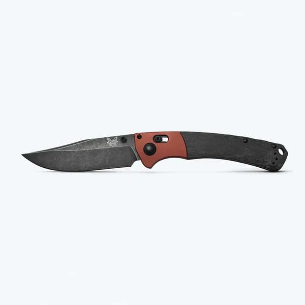 Benchmade 15080BK-04 Crooked River | Burnt Copper | Black Micarta Folding Knife