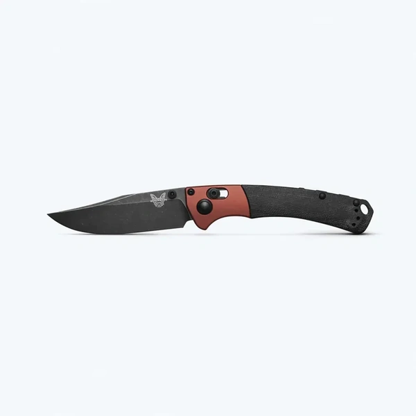 Benchmade 15085BK-04 Mini Crooked River | Burnt Copper | Black Micarta Folding Knife