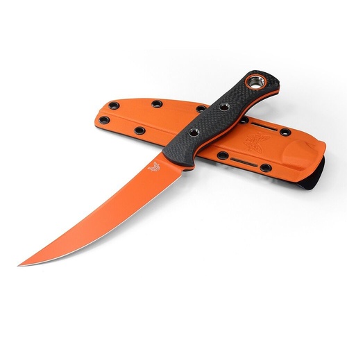 Benchmade 15500OR-2 Meatcrafter Fixed Blade, Carbon Fibre
