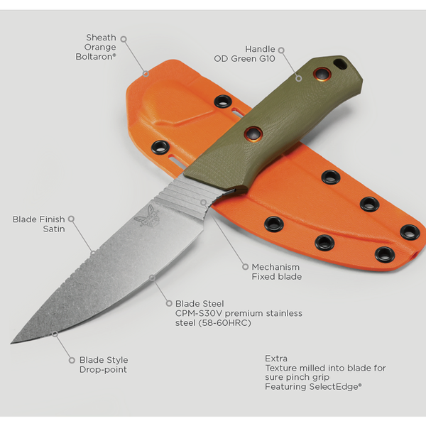 Benchmade 15600-01 Raghorn Fixed Blade