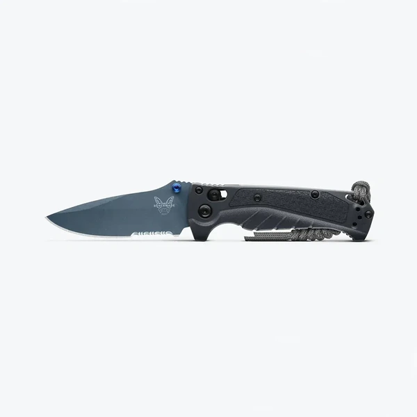 Benchmade 18065SBT-01 Mini Adira | Tempest Gray | Folding Knife, Serr