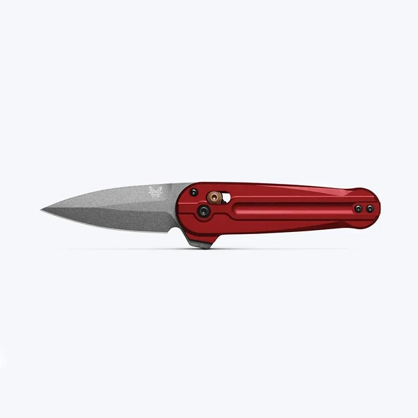 Benchmade 491GY-01 Lowden | Phoenix Red Aluminum Flipper Folding Knife