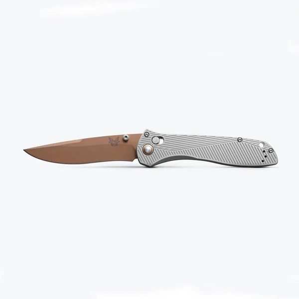 Benchmade SEVEN | TEN  | Gray Aluminium | Recurve AXIS Folding Knife