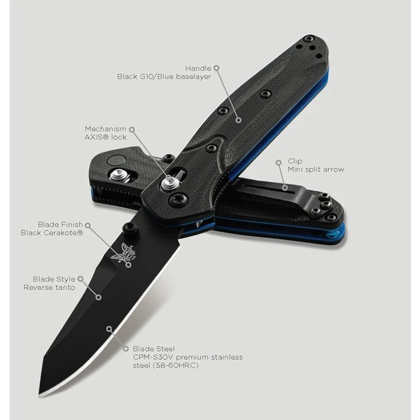 Benchmade 945Bk-1 Mini Osborne, Axis Folding Knife