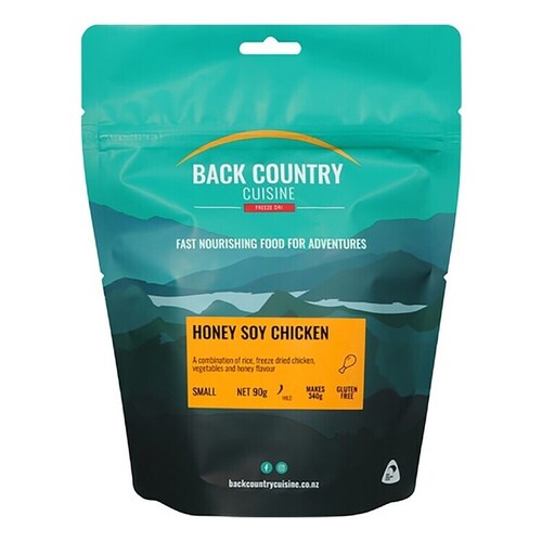 Back Country Cuisine Freeze Dried Meal - Honey Soy Chicken (Gluten Free) - Small