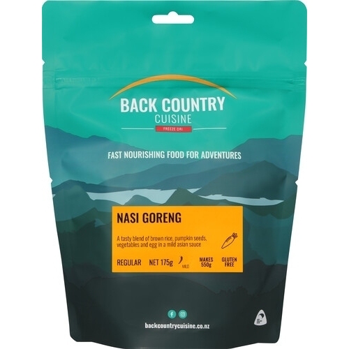 Back Country Cuisine Freeze Dried Meal - Nasi Goreng (Gluten Free) Small BC418
