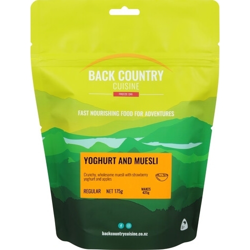 Back Country Cuisine Freeze Dried Breakfast - Yoghurt & Muesli - Regular