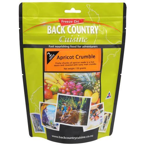 Back Country Cuisine Freeze Dried Dessert - APRICOT CRUMBLE - 2 Serves 