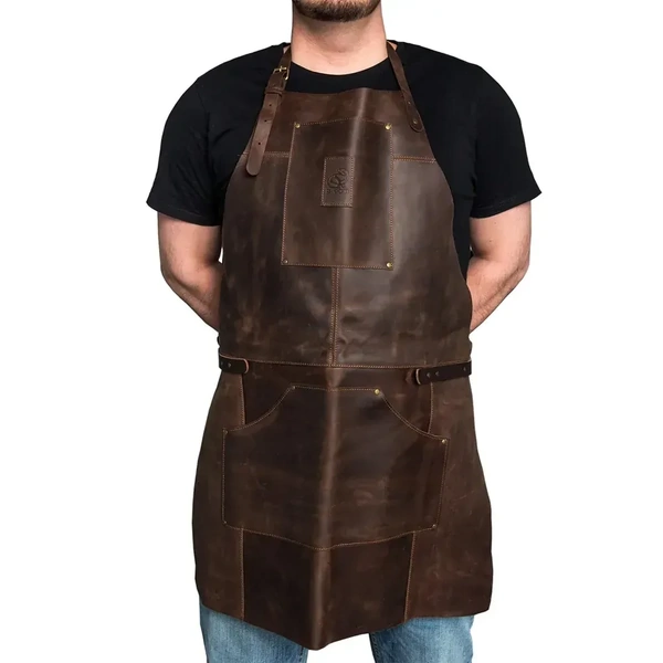 Genuine Leather Apron Brown