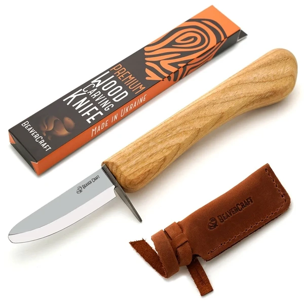 Small Whittling Knife for children with leather sheath
