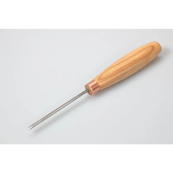 Compact straight V-profile chisel. Sweep 12 (2mm)
