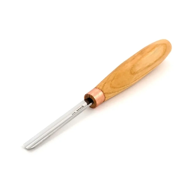 Compact straight rounded chisel. Sweep 8 (8mm)