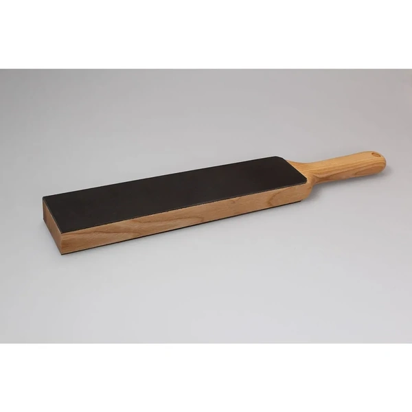 Small Dual-Sided Leather Paddle Strop with P01 Polishing Compound