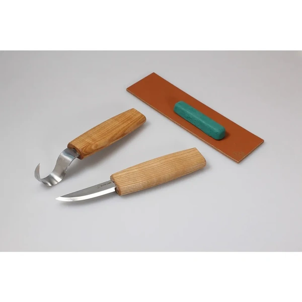 Spoon Carving Tool Set (2 knives + accessories)