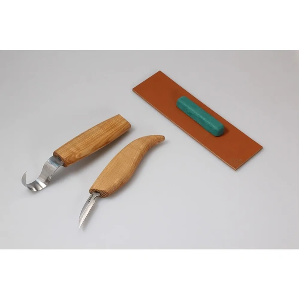 Spoon Carving Tool Set with Detail Knife (2 knives + accessories)