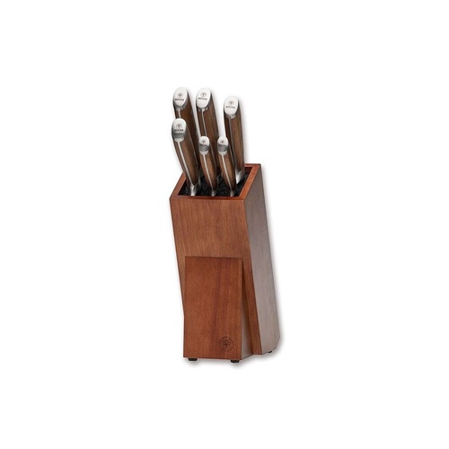 Boker Forge Wood Set 2.0 Knife Block Set, Six Knives BO03BO517SET