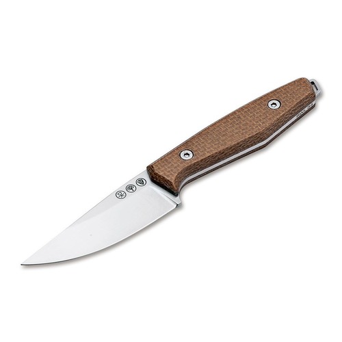 Boker Daily Knives Ak1 Drop Point Mustard Fixed Blade Knife BO120502