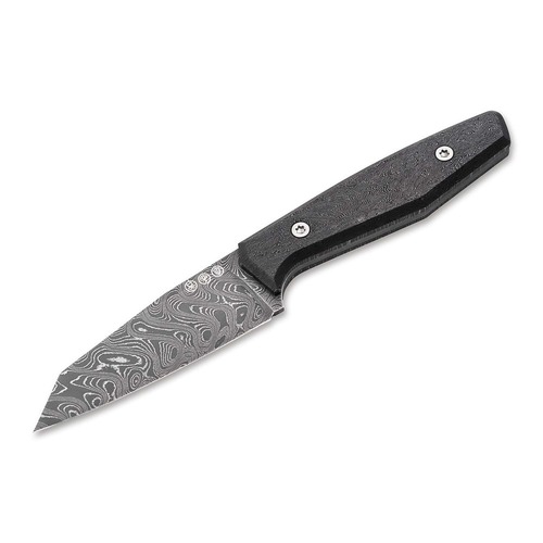 Boker Daily Knives Ak1 Damast Fixed Blade Knife, Damascus BO122509DAM