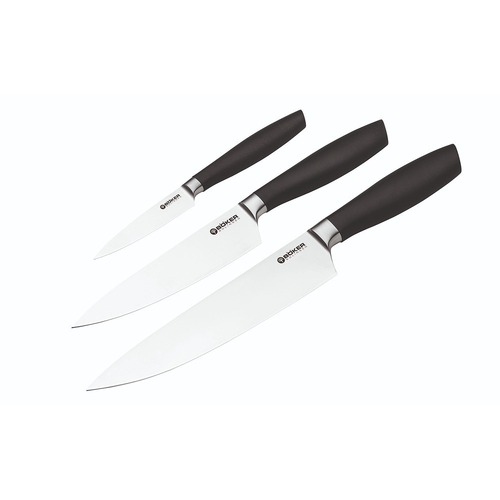 Boker Core Professional 3 Piece Knife Set With Tea Towel BO130891SET