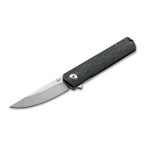 Boker Plus Kwaiken Compact Flipper Marble Carbon Folding Knife BP01BO231