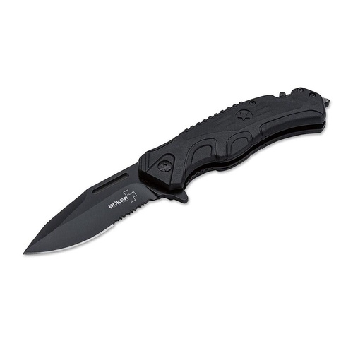 Boker Plus Saviour 2 Folding Knife, Black BP01BO321