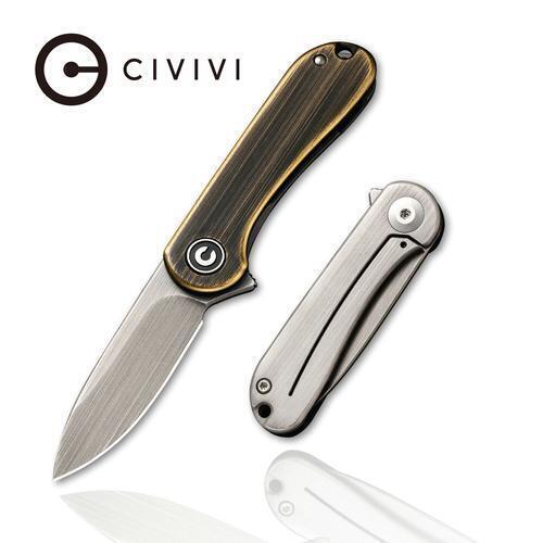 Civivi C18062Q-1  Mini Elementum Folding Knife, Brass C18062Q-1