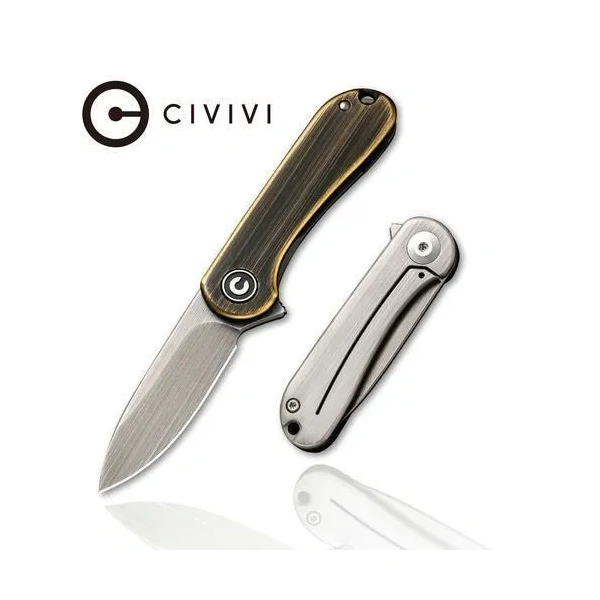 Civivi C18062Q-1  Mini Elementum Folding Knife, Brass