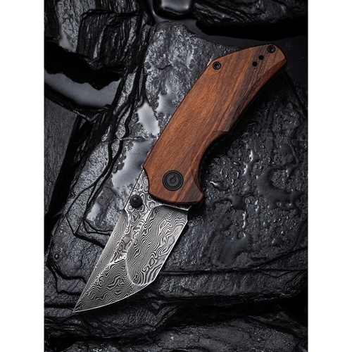 CIVIVI C20028C-Ds1 Thug 2 Folding Knife, Damascus, Cuibourtia