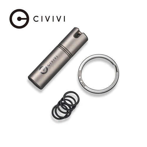 CIVIVI C20048-1 Key Bit Titanium Container Steel Torx Screwdriver Tool Set, Gray