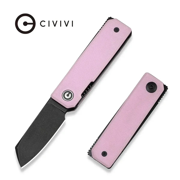 CIVIVI C25036-1 Kukei Folding Knife, Powder Pink G10