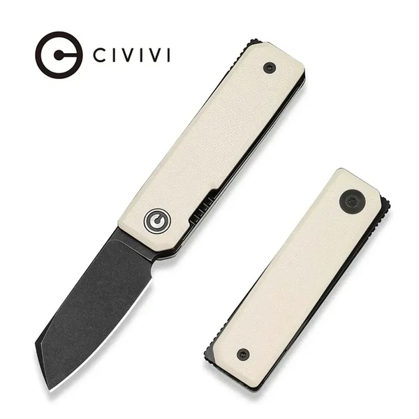 CIVIVI C25036-3 Kukei Folding Knife, Ivory G10