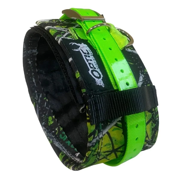 OPTIC HUNTING GEAR Hunting Dog Neck Collar Camo Large Green