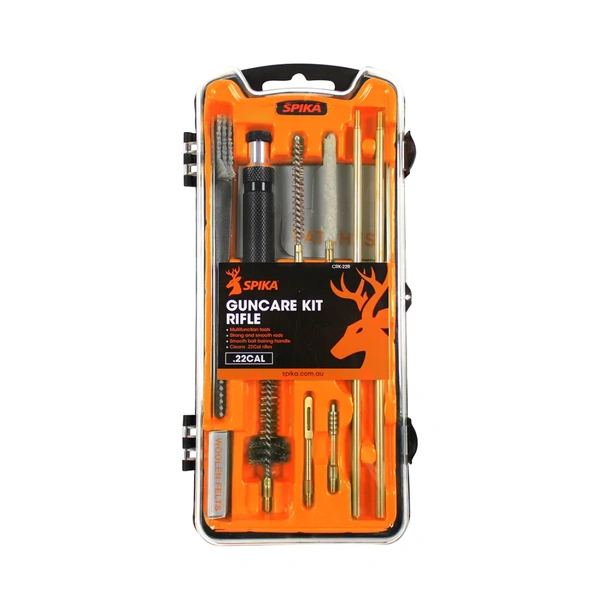 Spika Rifle Cleaning Kit - Suits .22 & .30 - .22 CCSP-KT22