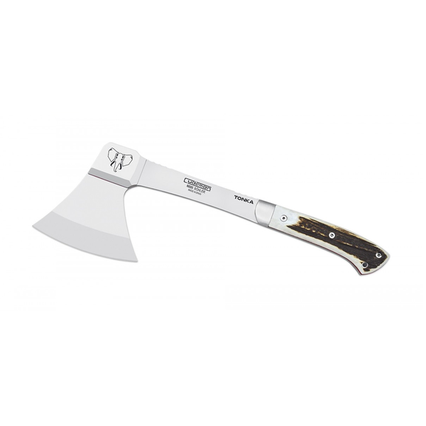 Cudeman 166-C Hunting Axe - Stag Handles